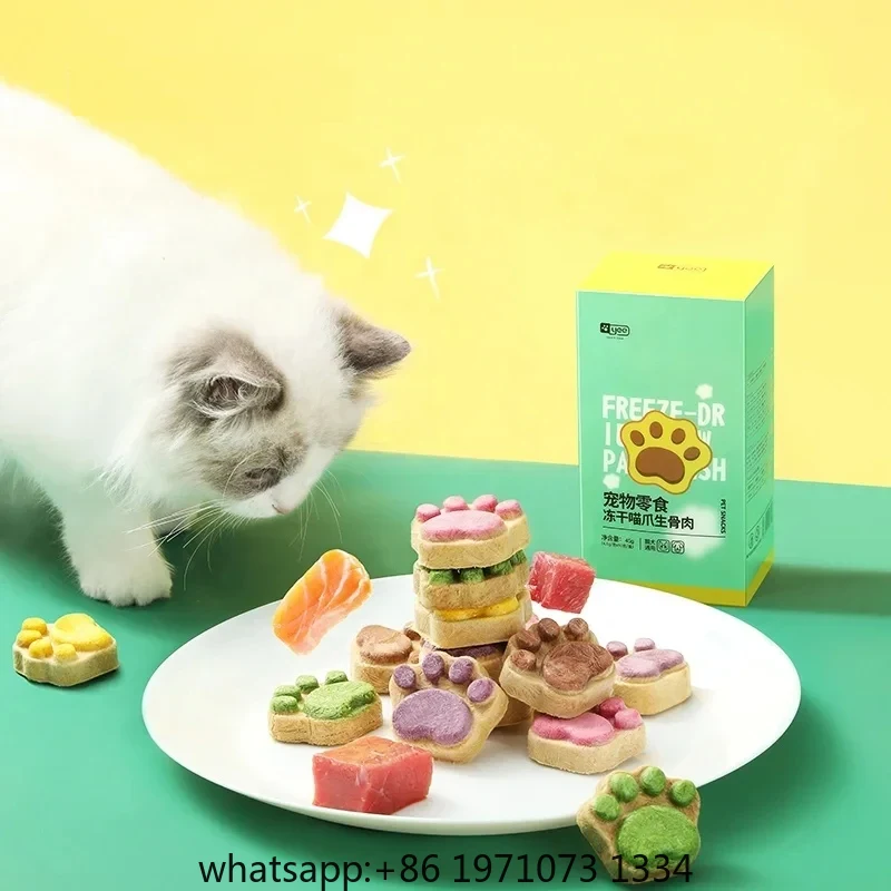 Food Protein Snacks - 고양이 동결건조 간식 고단백 치킨 과일
