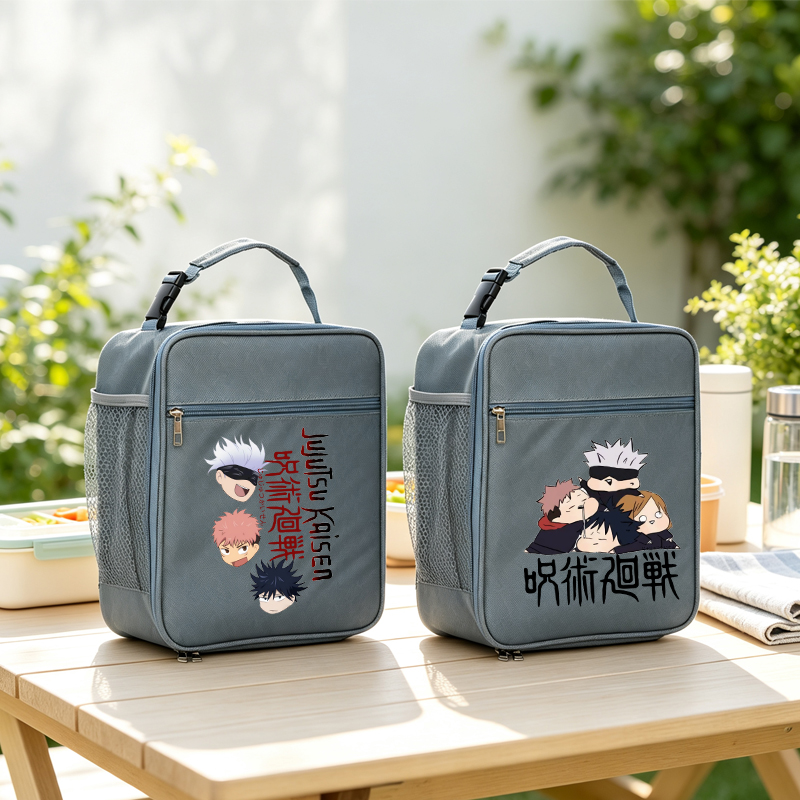 Food Snacks For Picnic - 주주츠 케이센 캔버스 런치백 애니메이션 캐릭터