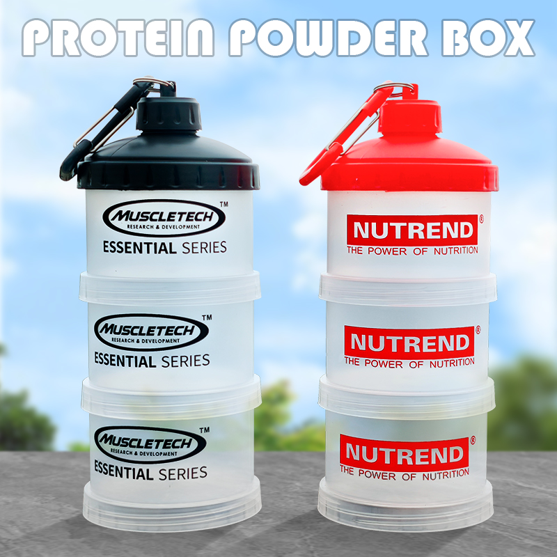 Food Protein Snacks - 3 레이어 휴대용 단백질 파우더 상자