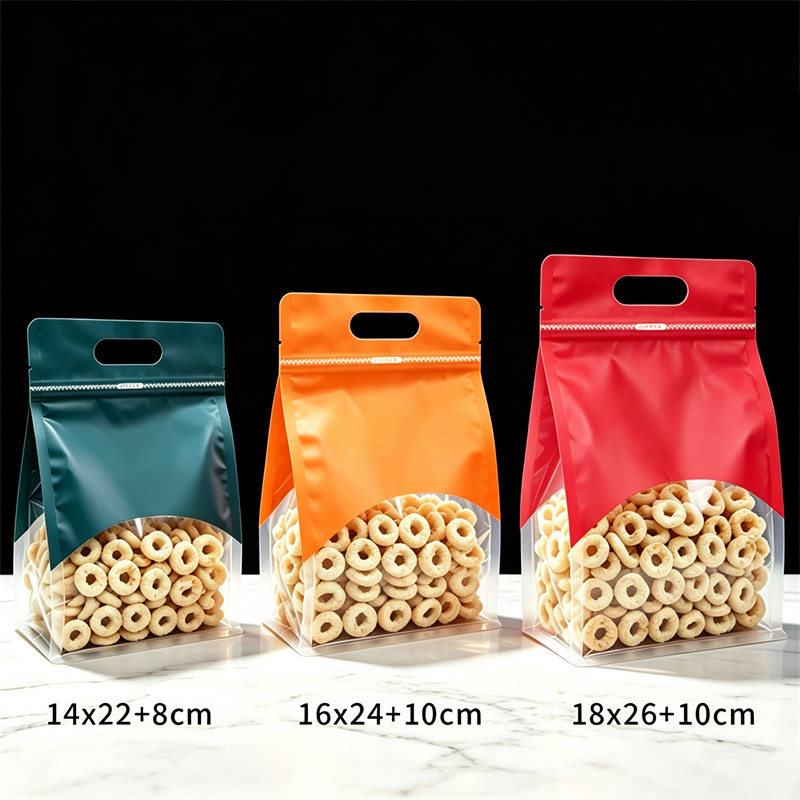 50개 투명 휴대용 밀봉 봉투, 곡물, 스낵, 커피,  - Food Snacks Logos 리뷰 및 가격