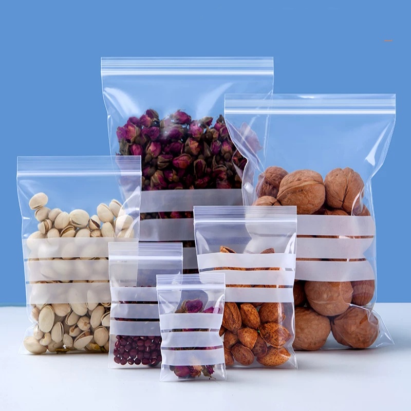 200개 PE 투명 플라스틱 지퍼백 포장지 DIY 로고 - Food Snacks Logos 리뷰 및 가격