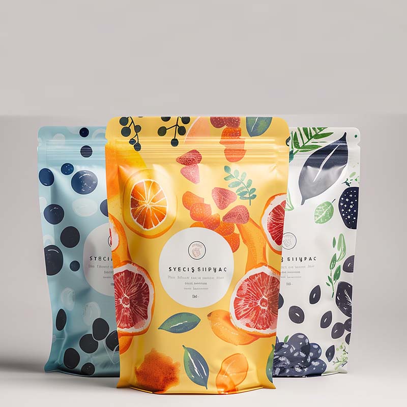 맞춤형 로고가 있는 맞춤형 식품 포장 백, 방습 및 밀 - Food Snacks Logos 리뷰 및 가격