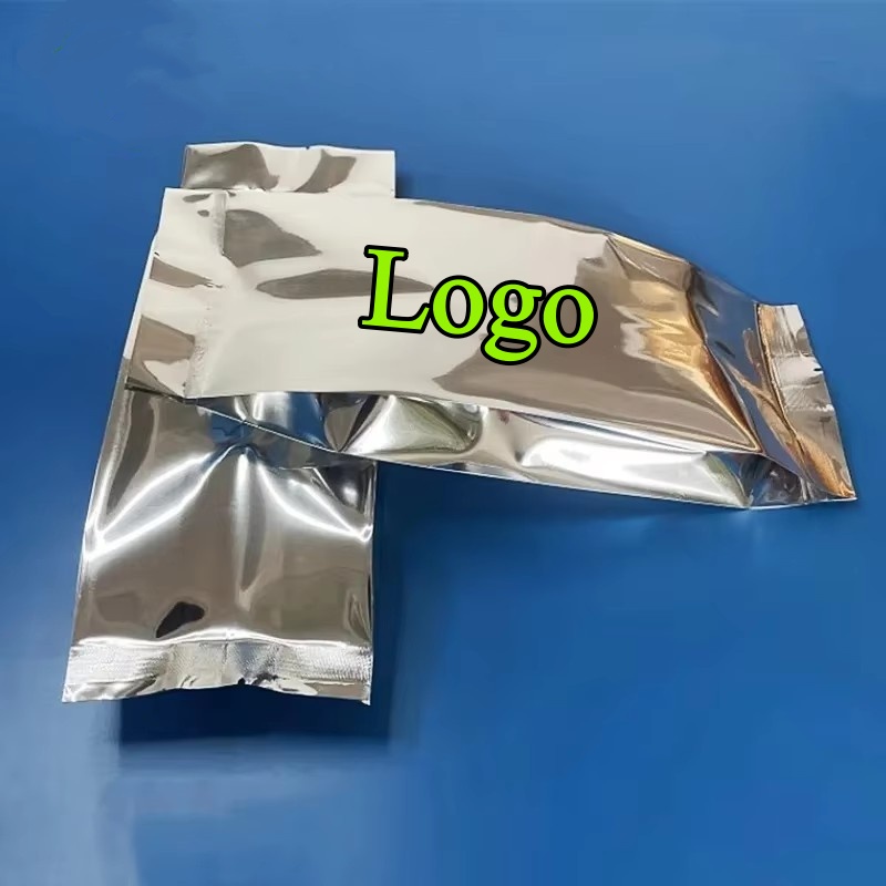 100개입 사이드 거셋 광택 실버 알루미늄 호일 열접착 - Food Snacks Logos 리뷰 및 가격